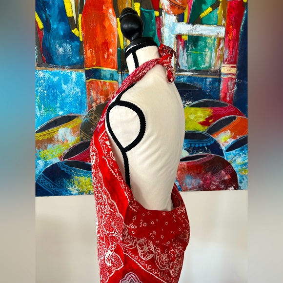 RALPH LAUREN BANDANA-PRINT SLEEVELESS BLOUSE - Picture 3 of 10